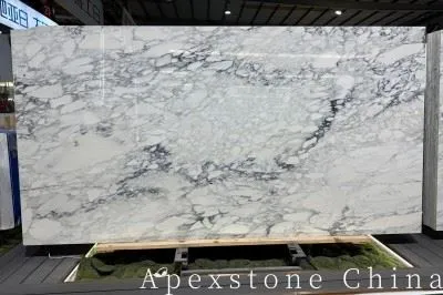 Lastre di marmo bianco pietra Arabescato Cartier